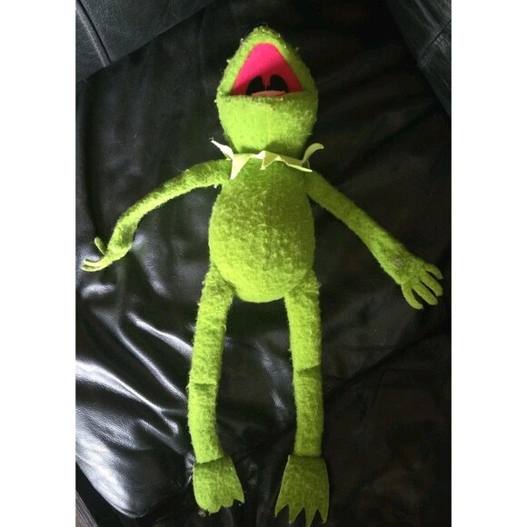 Vintage Kermit the Frog 1976 Fisher Price #850 Jim Henson Muppets Doll Toy 19" - Picture 4 of 13